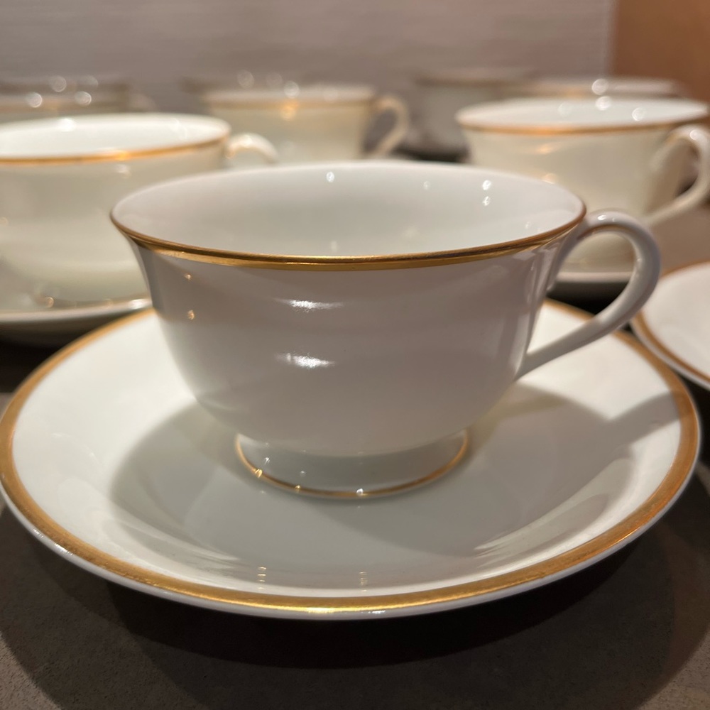 6 Vintage Noritake teacups and saucers.
